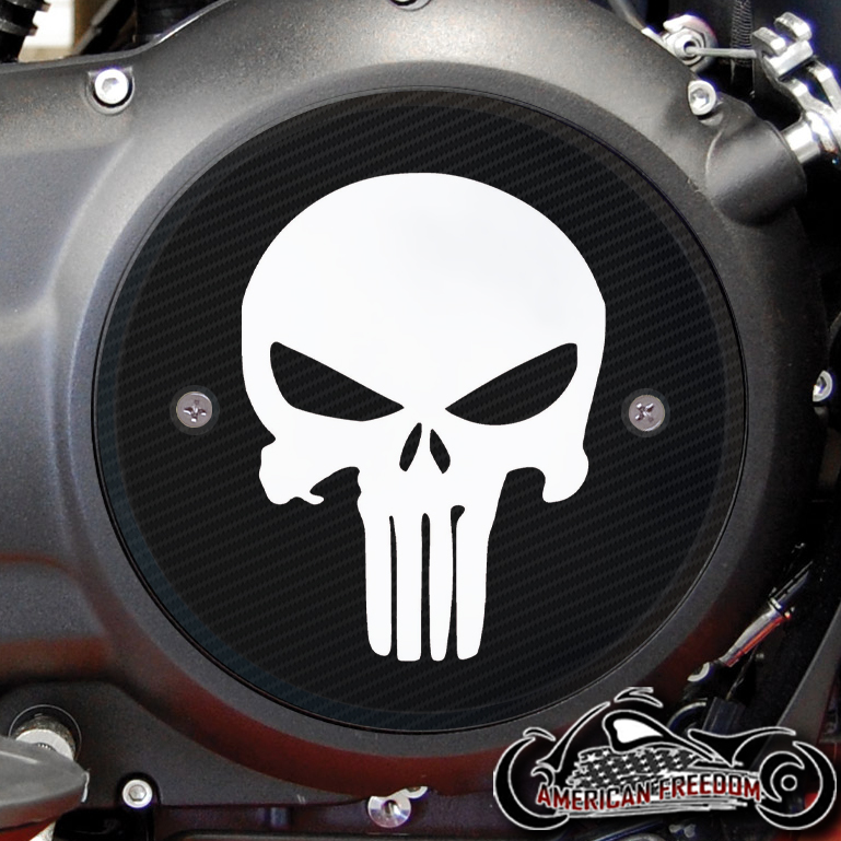Victory Derby Cover - Punisher Carbon Fiber (B&W)